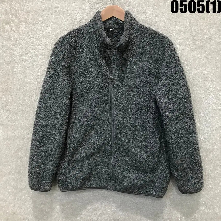 [BUNJANG] Uniqlo Gray Fleece Zip-Up Jacket (M) / 유니클로 그레이 후리스 집업 자켓 m