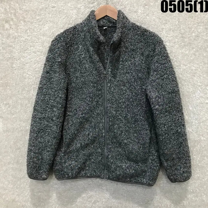 [BUNJANG] Uniqlo Gray Fleece Zip-Up Jacket (M) / 유니클로 그레이 후리스 집업 자켓 m