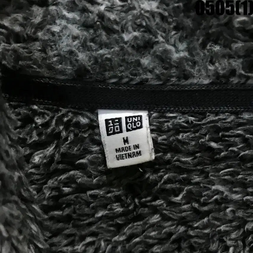 [BUNJANG] Uniqlo Gray Fleece Zip-Up Jacket (M) / 유니클로 그레이 후리스 집업 자켓 m