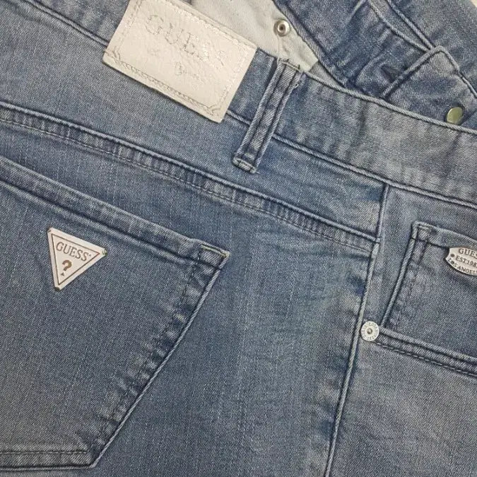 [BUNJANG] GUESS Gold Button 32" Sky Blue Jeans / GUESS 게스(사방스판) 금장대님 32인치(No.244)드라이완료!