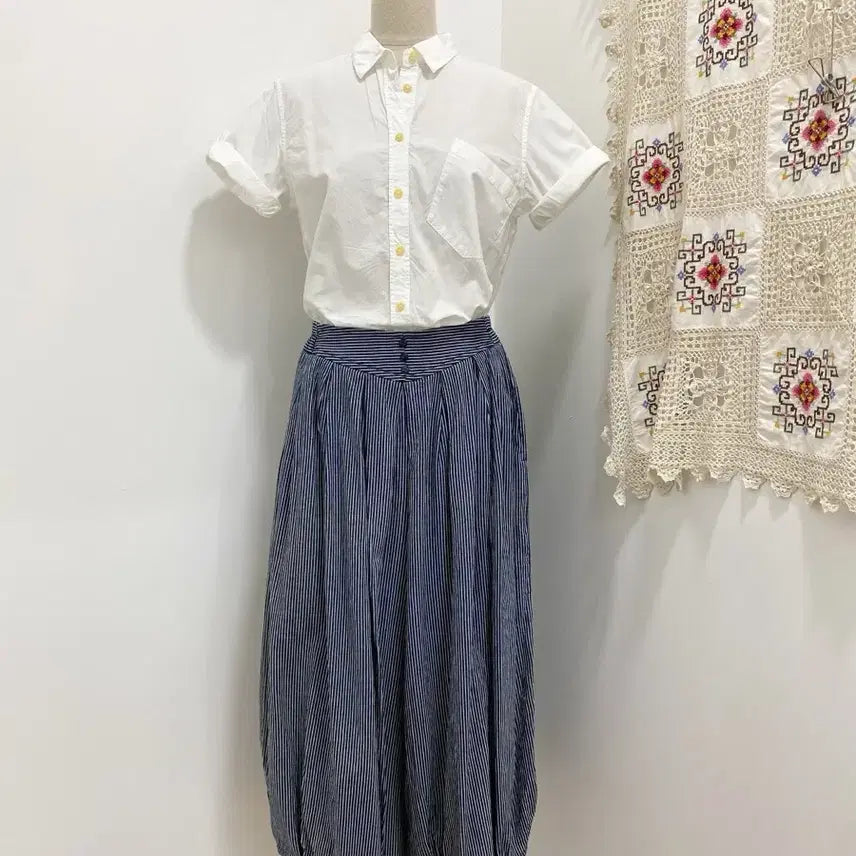 [BUNJANG] Margaret Howell White Short Sleeve Shirt / Margaret Howell 화이트 반팔셔츠