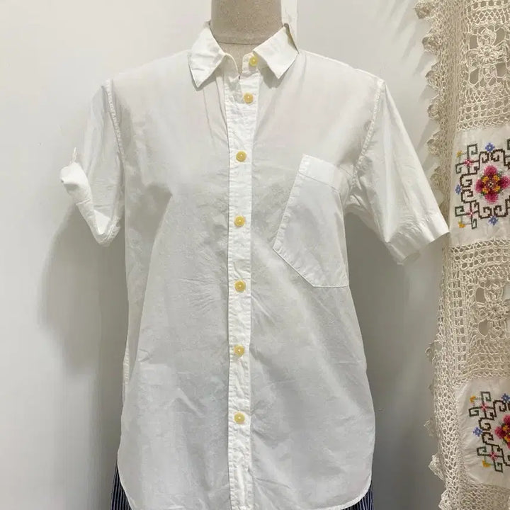 [BUNJANG] Margaret Howell White Short Sleeve Shirt / Margaret Howell 화이트 반팔셔츠