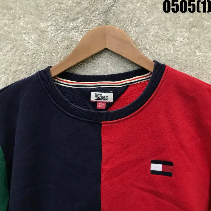 [BUNJANG] Tommy Hilfiger Colorblock Sweatshirt XL / 타미힐피거 컬러블럭 맨투맨 XL