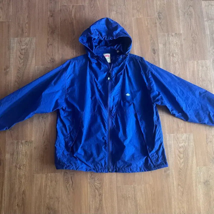 [BUNJANG] DANTON Hooded Windbreaker Jacket (L) / DANTON 블루 후드 바람막이(L)