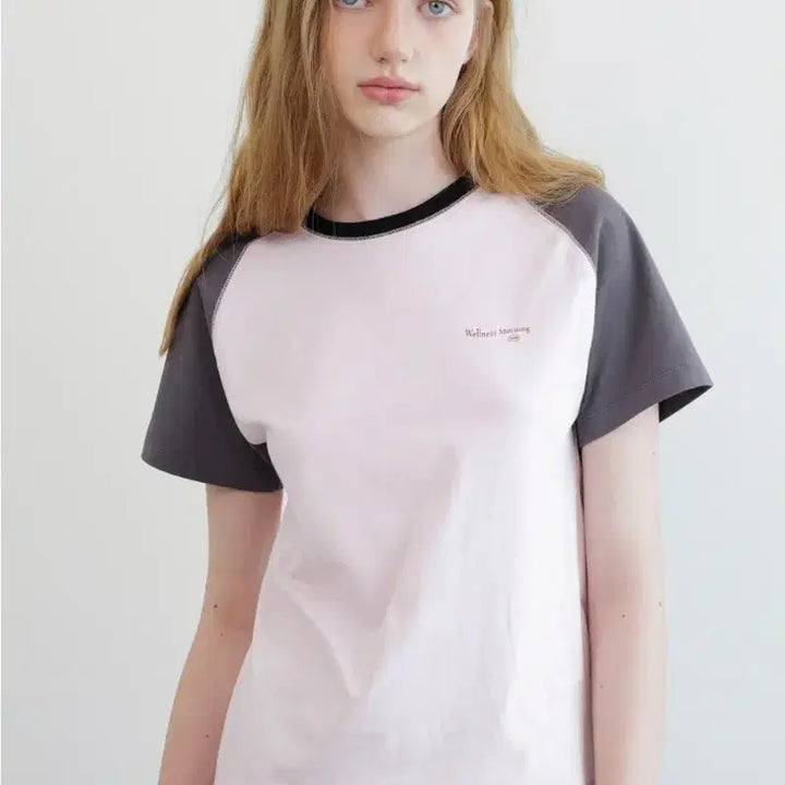 [BUNJANG] Annies Sandy Raglan Short Sleeve T-Shirt Pink / 앤니즈 - 샌디 래글런 반팔 티셔츠핑크