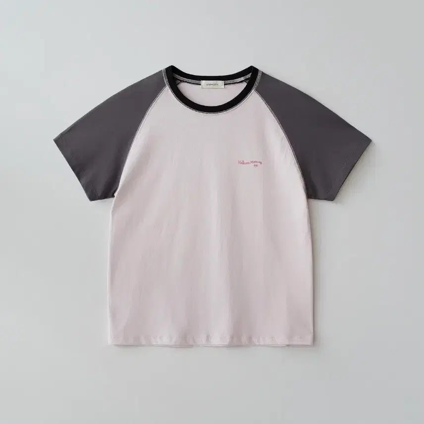 [BUNJANG] Annies Sandy Raglan Short Sleeve T-Shirt Pink / 앤니즈 - 샌디 래글런 반팔 티셔츠핑크