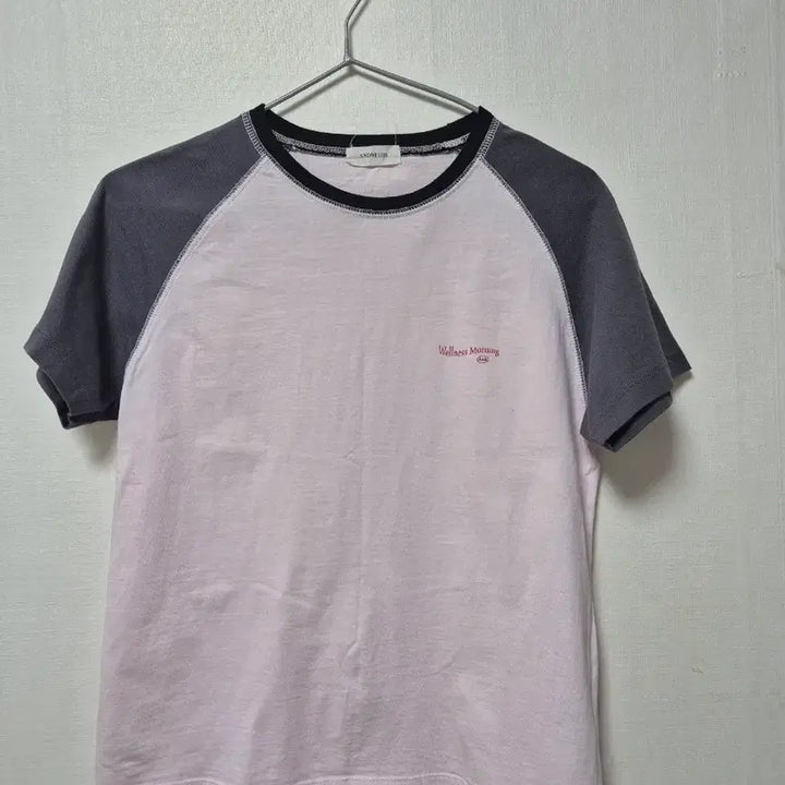 [BUNJANG] Annies Sandy Raglan Short Sleeve T-Shirt Pink / 앤니즈 - 샌디 래글런 반팔 티셔츠핑크