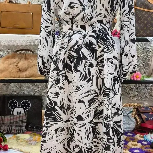 [BUNJANG] Chiffon Long Dress / 이쁜 쉬폰 롱원피스 (55 66 77)