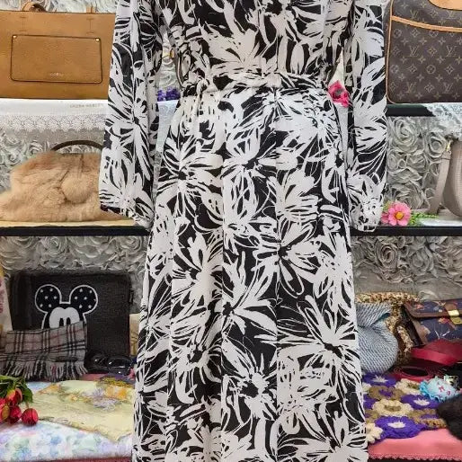 [BUNJANG] Chiffon Long Dress / 이쁜 쉬폰 롱원피스 (55 66 77)