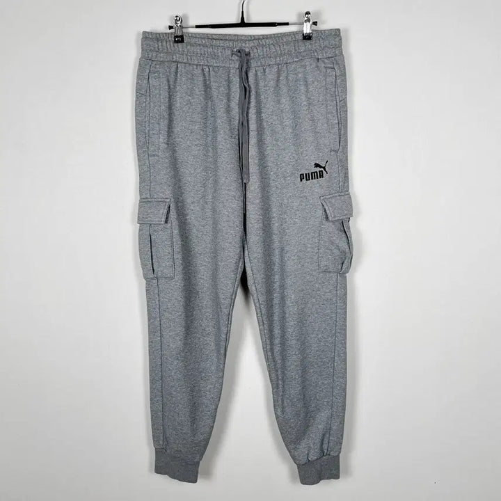 [BUNJANG] Puma Fleece Cargo Jogger Training Pants (Grey, Men&