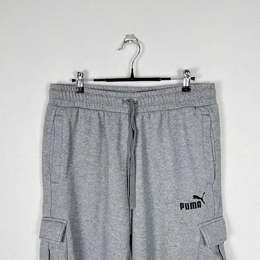 [BUNJANG] Puma Fleece Cargo Jogger Training Pants (Grey, Men&