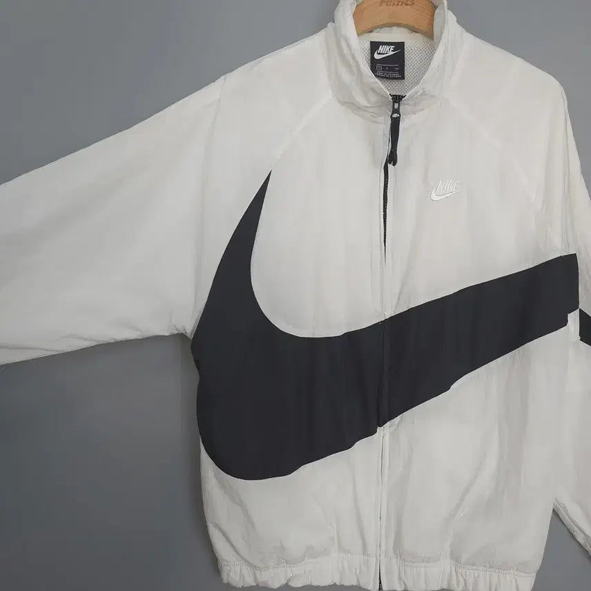 [BUNJANG] Nike Big Swoosh Windbreaker White S / 나이키 NIKE 빅 스우시 바람막이 화이트 S
