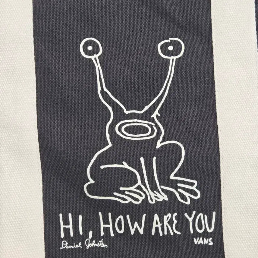 [BUNJANG] Vans Daniel Johnston Collaboration Tote Bag Black / 2022 반스 다니엘 존스턴 콜라보 토트백 블랙