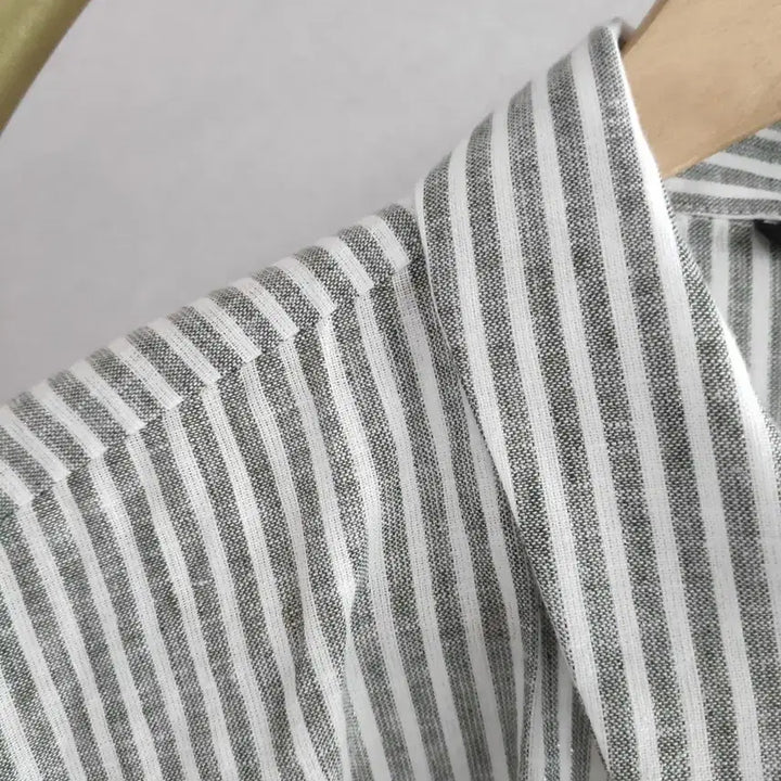 [BUNJANG] Zara Striped Tie Blouse Shirt / 자라 스트라이프 매듭 셔츠 블라우스