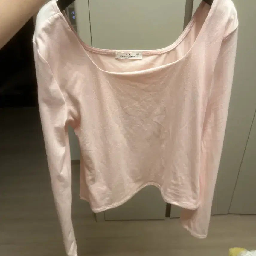 [BUNJANG] Rena Chrismer Pink Long Sleeve T-Shirt XL / Rena Chrismer 핑크 긴팔 티셔츠 XL