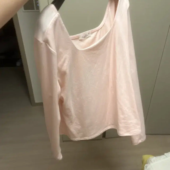 [BUNJANG] Rena Chrismer Pink Long Sleeve T-Shirt XL / Rena Chrismer 핑크 긴팔 티셔츠 XL