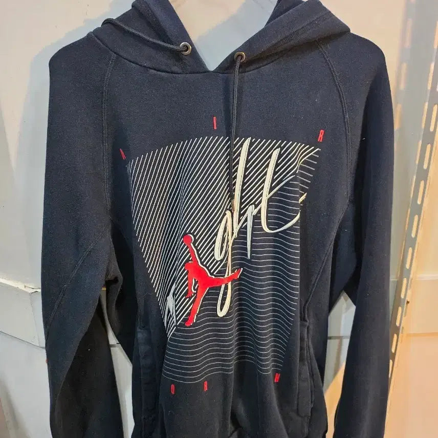 [BUNJANG] Jordan Flight Black Hoodie / <만원빈티지>조던 Flight 블랙 후드티