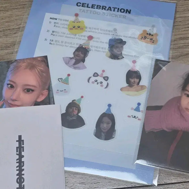 [BUNJANG] LE SSERAFIM Sakura Celebration 2nd Week Studio Live Photocard, Baby Photocard, Sticker Bundle Set / 르세라핌 셀레브레이션 2주차 공방포카(사쿠라,애기포카,스티커)