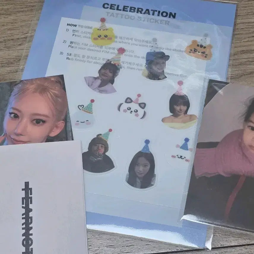 [BUNJANG] LE SSERAFIM Sakura Celebration 2nd Week Studio Live Photocard, Baby Photocard, Sticker Bundle Set / 르세라핌 셀레브레이션 2주차 공방포카(사쿠라,애기포카,스티커)