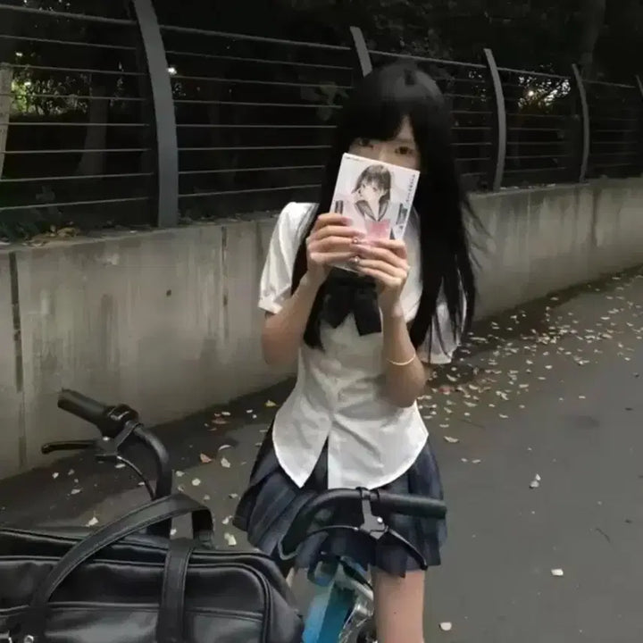 [BUNJANG] Japanese School Uniform Short Sleeve Set / 일본 미소녀 교복 반팔 버전