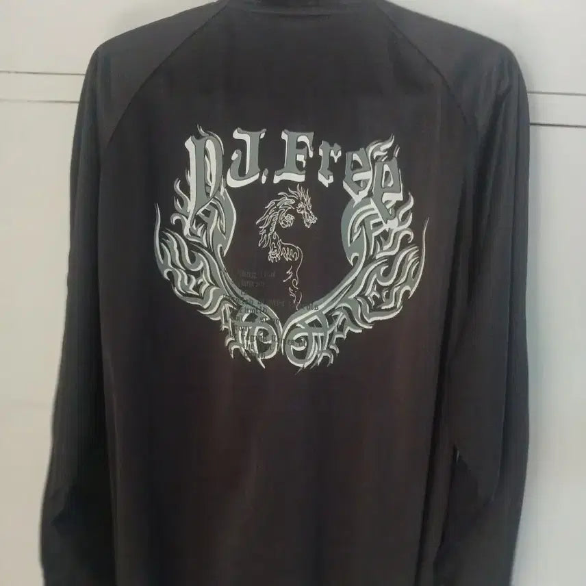 [BUNJANG] DJ FREE Japan Black Track Jacket / DJ FREE 일본 블랙 트랙탑 져지 자켓