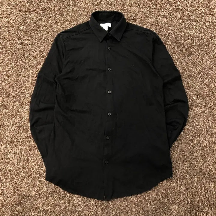 [BUNJANG] Calvin Klein Logo Shirt Black / S 캘빈클라인 로고 블랙 셔츠