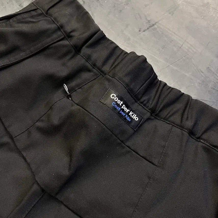 [BUNJANG] Cost Per Kilo Spiral Pants XL Black Cotton / XL 코스트퍼킬로 스파이럴 팬츠 새상품