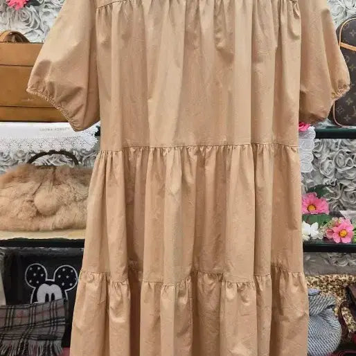 [BUNJANG] ZARA 100% Cotton Tiered Mini Dress / ZARA 자라 면 100% 바스락 티어드 미니원피스 (55 66 77)