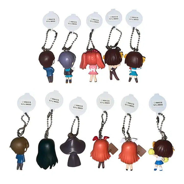 [BUNJANG] Suzumiya Haruhi Figure Mascot Keychain / 스즈미야 하루히 피규어 마스코트 키링
