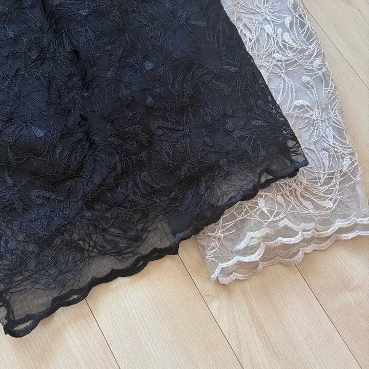 [BUNJANG] Benito/Renne Lace Skirt (S, Black/Beige) / 베니토/렌느 레이스 스커트 S (블랙/베이지, 상태좋음)