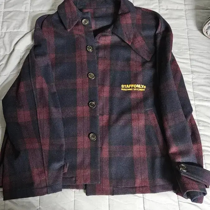 [SOLD OUT] STAFFONLY 체크 숏 코트