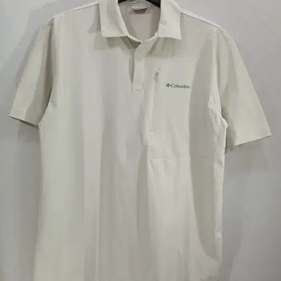 [BUNJANG] Columbia Short Sleeve Polo Shirt Ivory / 컬럼비아 반팔 폴로셔츠 아이보리