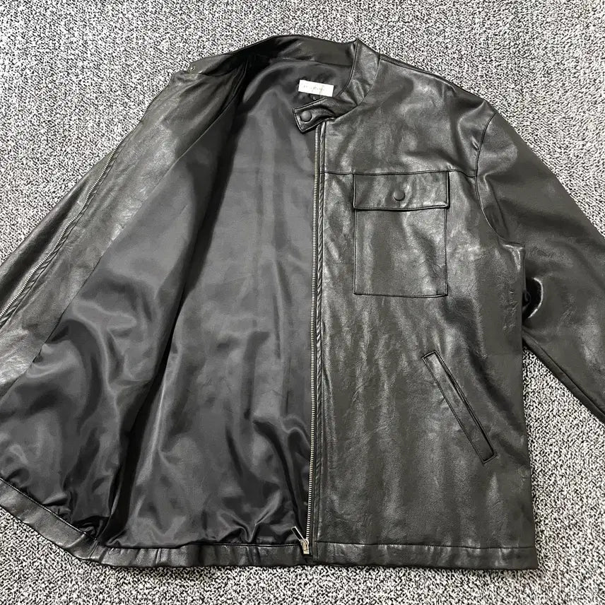 [BUNJANG] ECRU STANDARD Vintage Leather Multi-Pocket Rider Jacket / 빈티지9. ECRU STANDARD 가죽 멀티포켓 라이더 레더 자켓