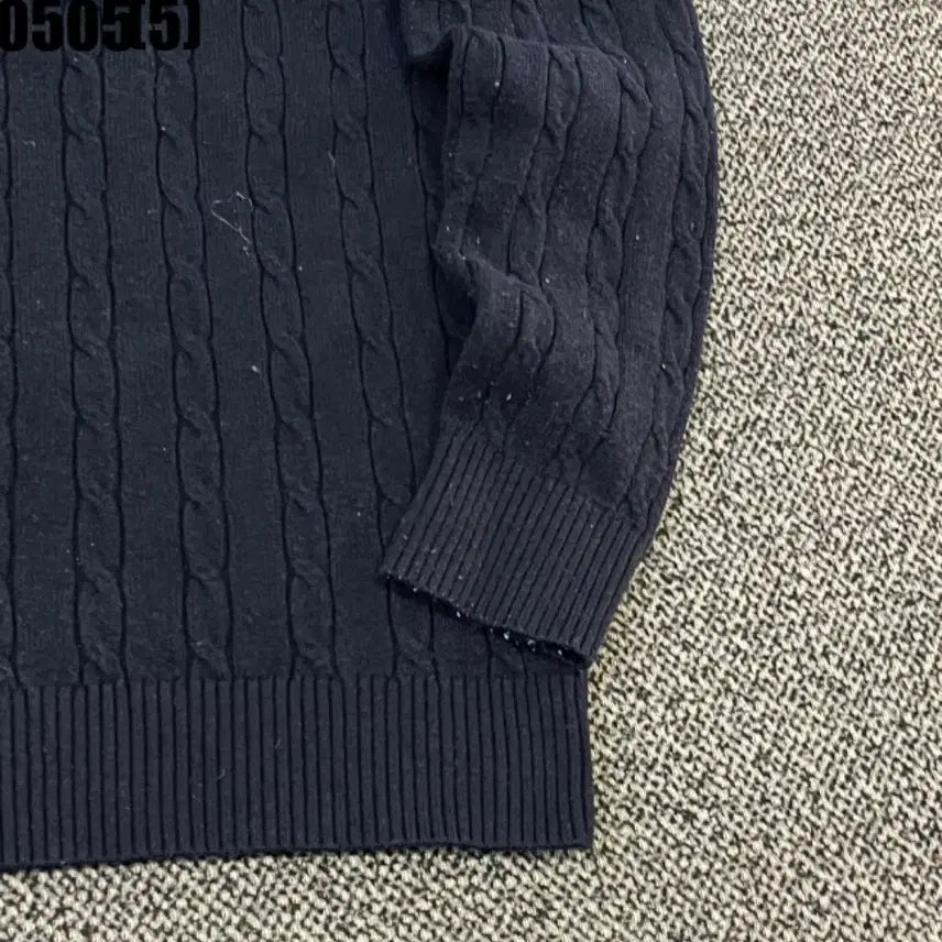 [BUNJANG] Polo Club Navy Cable Knit Sweater / 폴로클럽 네이비 꽈배기 니트