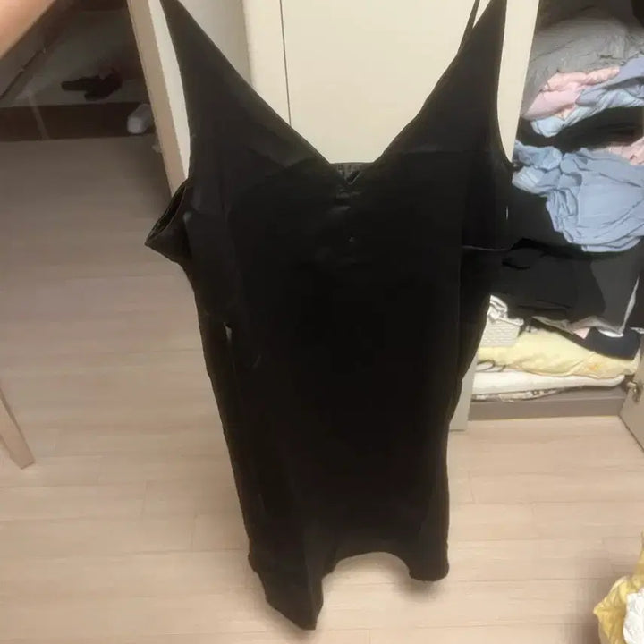 [BUNJANG] Black Sleeveless Long Dress / 블랙 슬리브리스 롱 원피스