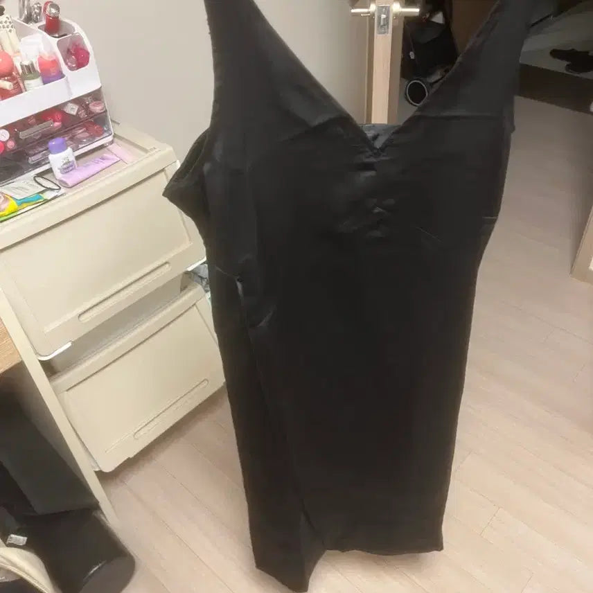 [BUNJANG] Black Sleeveless Long Dress / 블랙 슬리브리스 롱 원피스