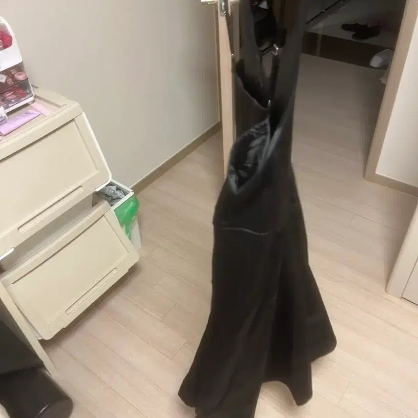 [BUNJANG] Black Sleeveless Long Dress / 블랙 슬리브리스 롱 원피스