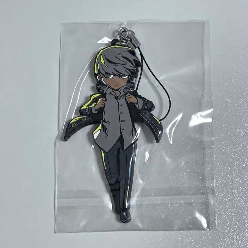 [BUNJANG] Persona 4 Protagonist Persona Q Rubber Strap Keychain / 페르소나 4 주인공 페르소나Q 러버 스트랩 키링