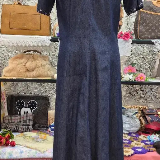 [BUNJANG] Denim Long Dress / 얌전한 데님 롱원피스 (55 66)