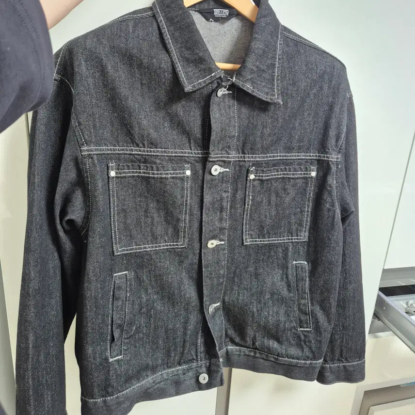 [BUNJANG] TRILLION Washing Stitch Denim Jacket / TRILLION 워싱 스티치 데님자켓