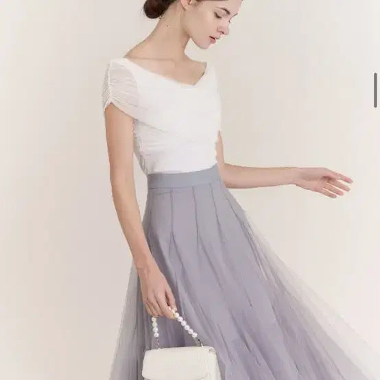 [BUNJANG] Grace Yu Sky Skirt Purple Blue S / 그레이스유 샤스커트 퍼플블루 S
