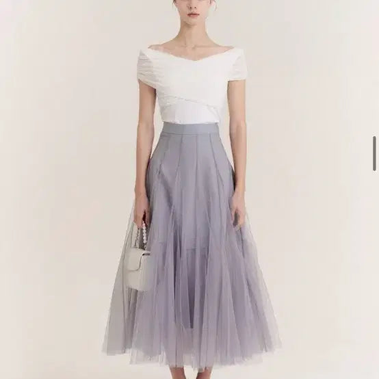 [BUNJANG] Grace Yu Sky Skirt Purple Blue S / 그레이스유 샤스커트 퍼플블루 S