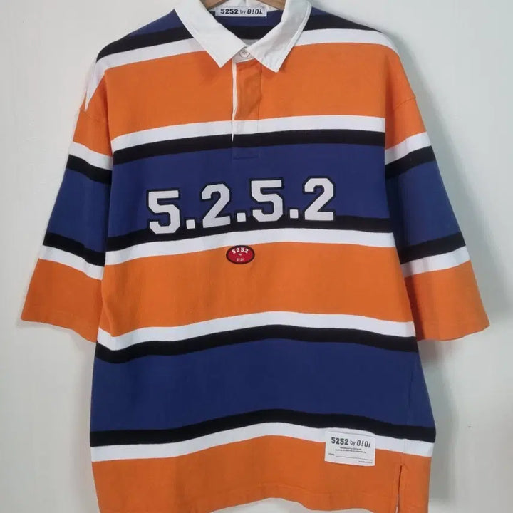 [BUNJANG] OiOi Stripe Rugby T-Shirt / S ) OiOi 오아이오아이 스트라이프 PK 럭비 빈팔티