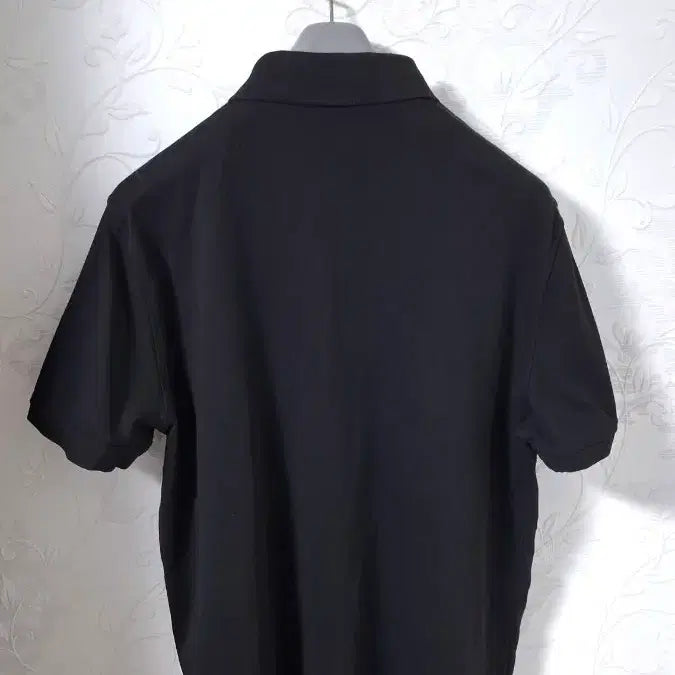 [BUNJANG] Tommy Hilfiger Ribbed Polo Shirt Deep Black / 타미힐피거 리브조직 폴로티셔츠 100~105 22년식 초A급 딥블랙