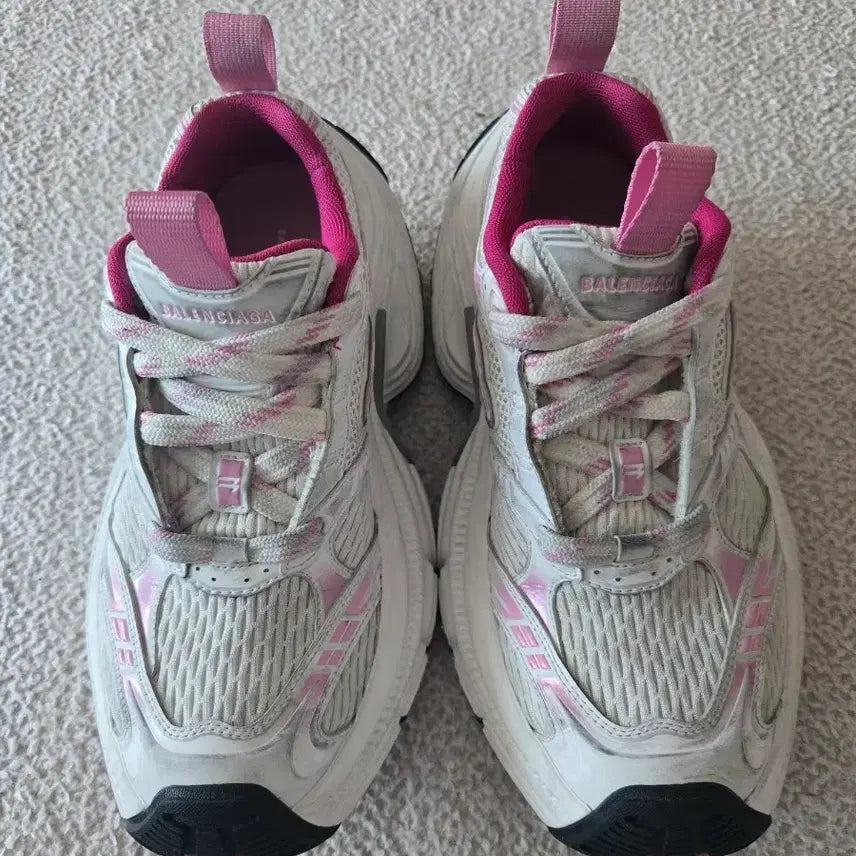 [BUNJANG] Balenciaga 6XL White Pink Sneakers Size 38 / 발렌시아가 6xl 화이트 핑크 운동화 38사이즈