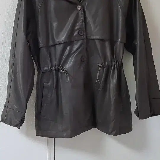 [BUNJANG] Vintage Brown Leather Jacket / 빈티지 브라운 가죽 자켓