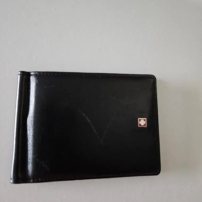 [BUNJANG] Swiss Military Money Clip Wallet / 스위스 밀리터리 머니클립 블랙 반지갑