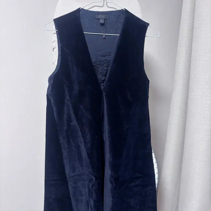 [BUNJANG] COS Navy Velvet Dress Size 36 / COS 코스 네이비 벨벳 원피스 36