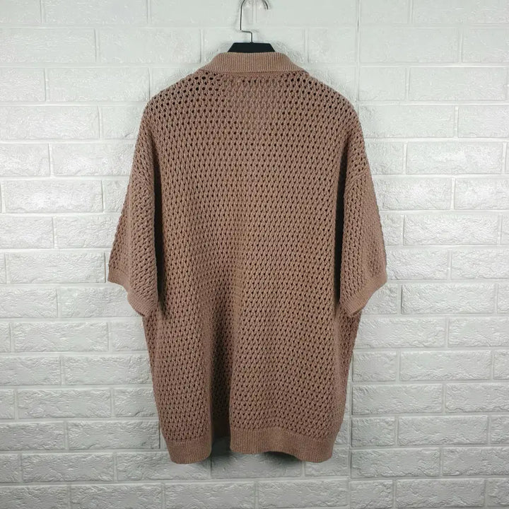 [BUNJANG] Zara Oversized Fit Collar Knit Short Sleeve T-shirt / [100]자라 오버핏 반팔 카라 니트