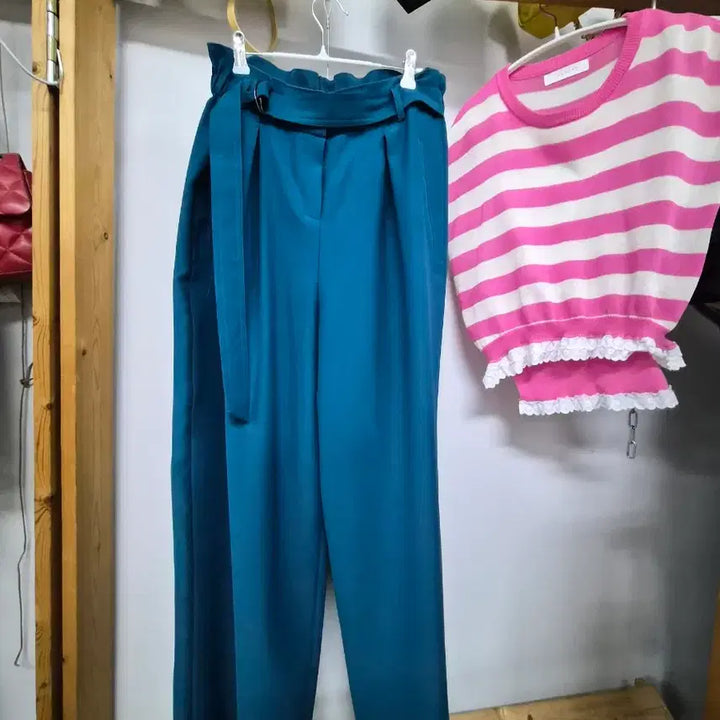 [BUNJANG] The Izzat Chiffon Vented Wide Pants / 더 아이잗 쉬폰 벤티드 와이드팬츠